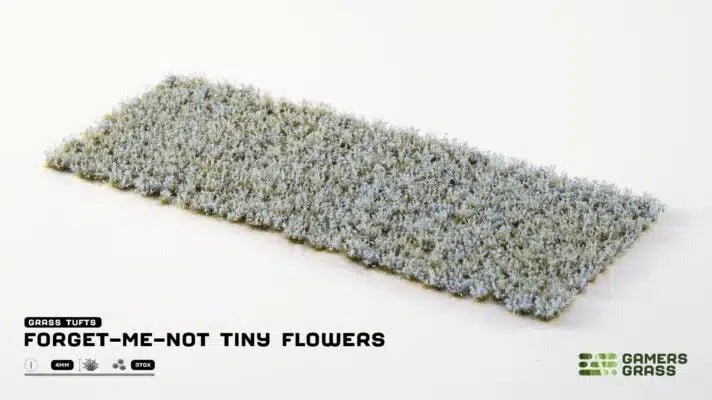 Grass Tufts - Forget - Me - Not Tiny Flowers - Gamers Grass - 370x Self Adhesives - Gootzy Gaming