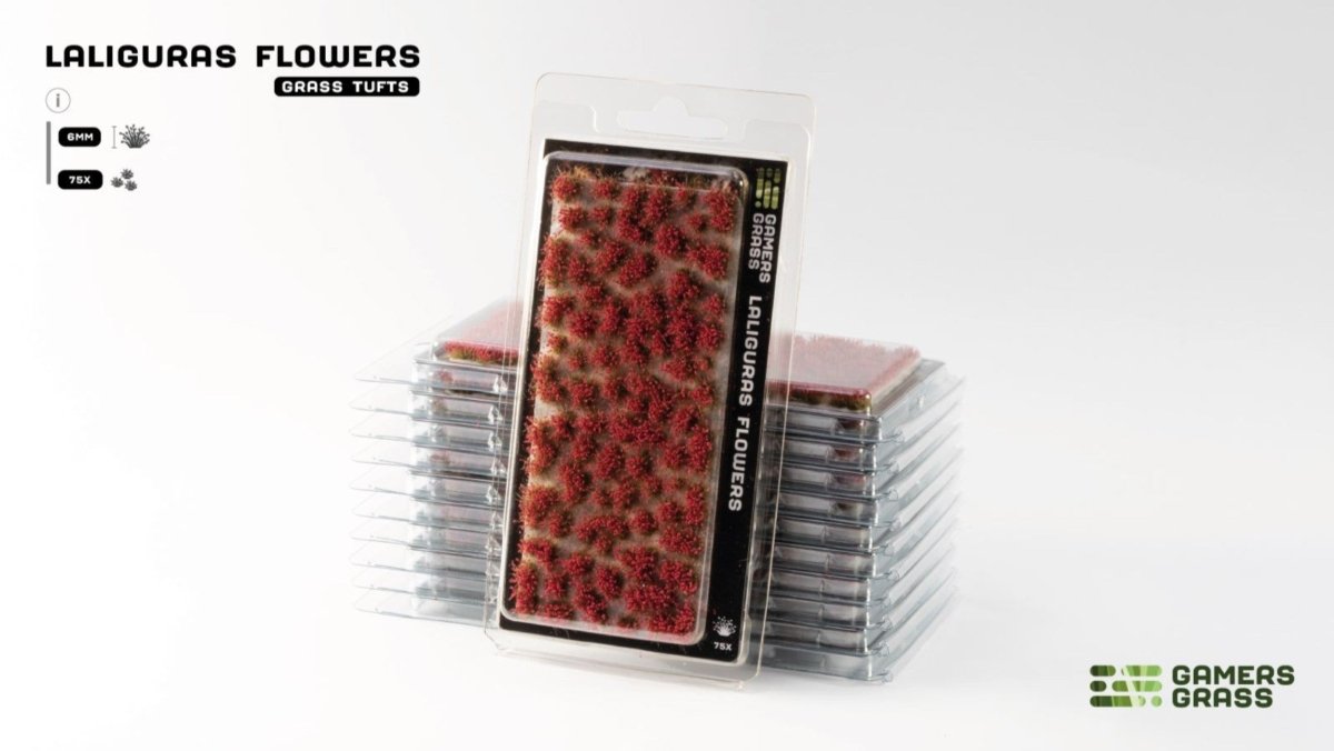 Grass Tufts - Laliguras Flowers - Gamers Grass - 75x Self Adhesives - Gootzy Gaming