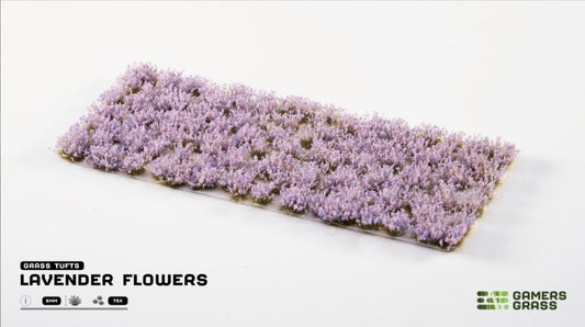 Grass Tufts - Lavender Flowers - Gamers Grass - 75x Self Adhesives - Gootzy Gaming