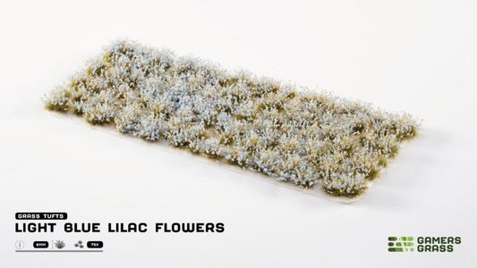 Grass Tufts - Light Blue Lilac Flowers - Gamers Grass - 75x Self Adhesives - Gootzy Gaming