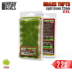 Grass Tufts - Light Green XXL 22mm - Green Stuff World - 22x Self Adhesives - Gootzy Gaming