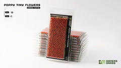 Grass Tufts - Poppy Tiny Flowers - Gamers Grass - 370x Self Adhesives - Gootzy Gaming