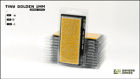 Grass Tufts - Tiny Golden - Gamers Grass - 500x Self Adhesives - Gootzy Gaming
