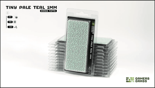 Grass Tufts - Tiny Pale Teal - Gamers Grass - 500x Self Adhesives - Gootzy Gaming