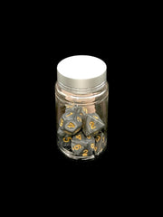 Gray Swirl - Plastic Standard 7 Dice Set - D&D Dice - Gootzy Gaming