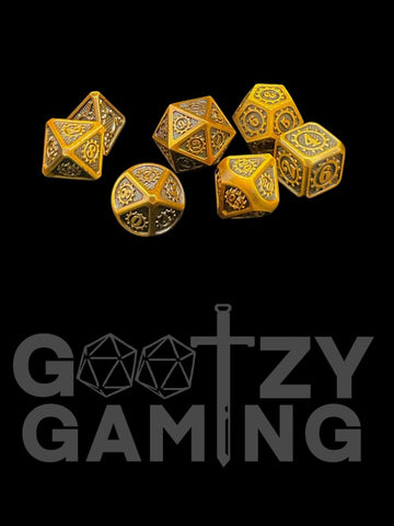 Great Gears - Metal 7 Dice Set - D&D Dice - Gootzy Gaming
