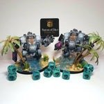 Great White Shark - Hand Crafted Resin 25 Round Corner Dice Set - Gootzy Gaming