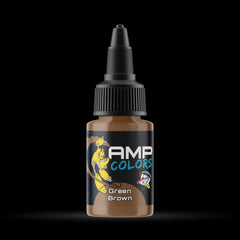 Green Brown - Premium Matte Acrylic Miniatures Paint - Monument Hobbies - 22 mL Dropper Bottle - Gootzy Gaming