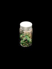 Green Galaxy - Plastic Standard 7 Dice Set - D&D Dice - Gootzy Gaming