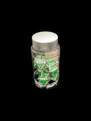 Green Machinations - Metal 7 Dice Set - D&D Dice - Gootzy Gaming
