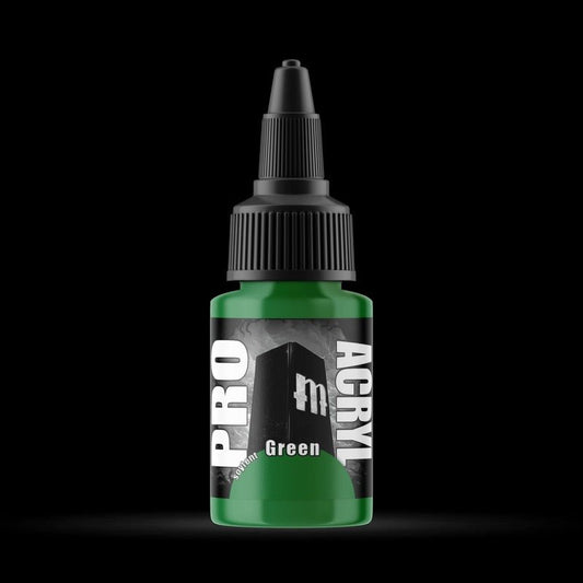 Green - Premium Matte Acrylic Miniatures Paint - Monument Hobbies - 22 mL Dropper Bottle - Gootzy Gaming