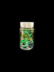 Green Watching Eye - Liquid Core 7 Dice Set - D&D Dice - Gootzy Gaming