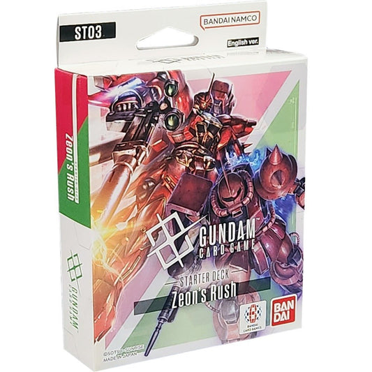Gundam: Zeon's Rush Starter Deck (ST03) - In Store Only. Limits Apply. - Gootzy Gaming