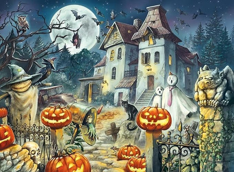 Halloween House 300 Piece Puzzle - Gootzy Gaming