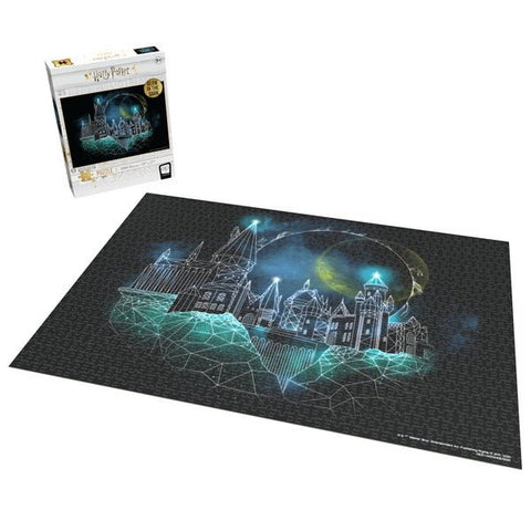 Harry Potter - Magic of Hogwarts 1000 Piece Glow in the Dark Puzzle - Gootzy Gaming