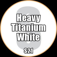 Heavy Titanium White - Premium Satin Acrylic Miniatures Paint - Monument Hobbies - 22 mL Dropper Bottle - Gootzy Gaming