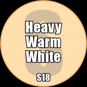 Heavy Warm White - Premium Satin Acrylic Miniatures Paint - Monument Hobbies - 22 mL Dropper Bottle - Gootzy Gaming