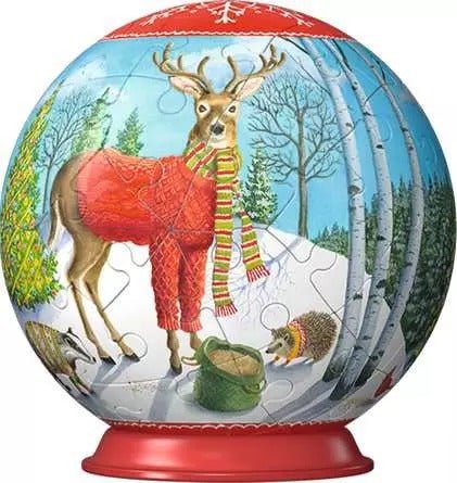 Holiday Animal Cheer 3D Puzzle Ball (Designs May Vary) - Gootzy Gaming