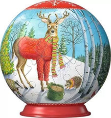 Holiday Animal Cheer 3D Puzzle Ball (Designs May Vary) - Gootzy Gaming