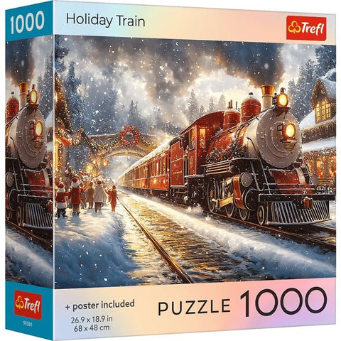 Holiday Train 1000 Piece Puzzle - Gootzy Gaming