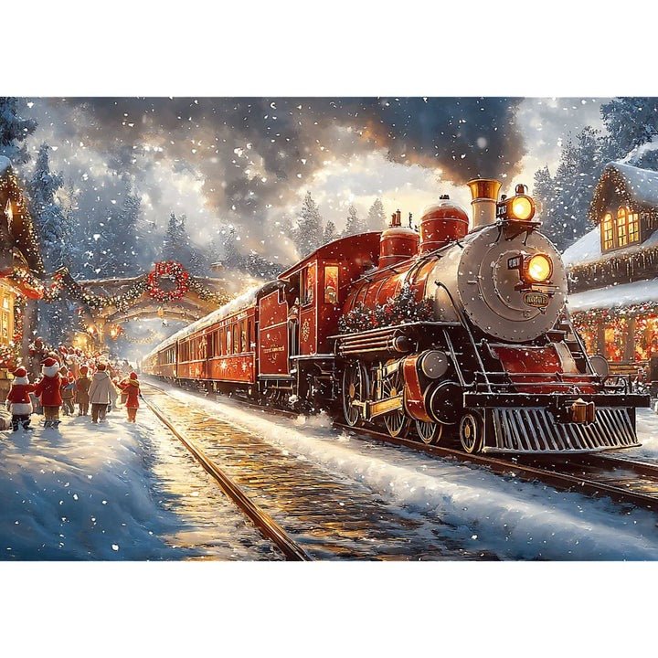 Holiday Train 1000 Piece Puzzle - Gootzy Gaming