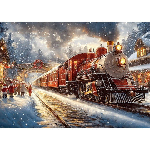 Holiday Train 1000 Piece Puzzle - Gootzy Gaming