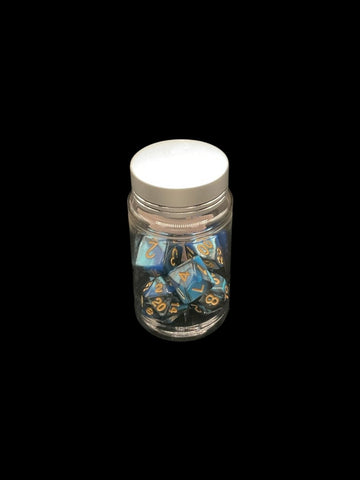 Hollidaysburg Blue - Plastic Standard 7 Dice Set - D&D Dice - Gootzy Gaming