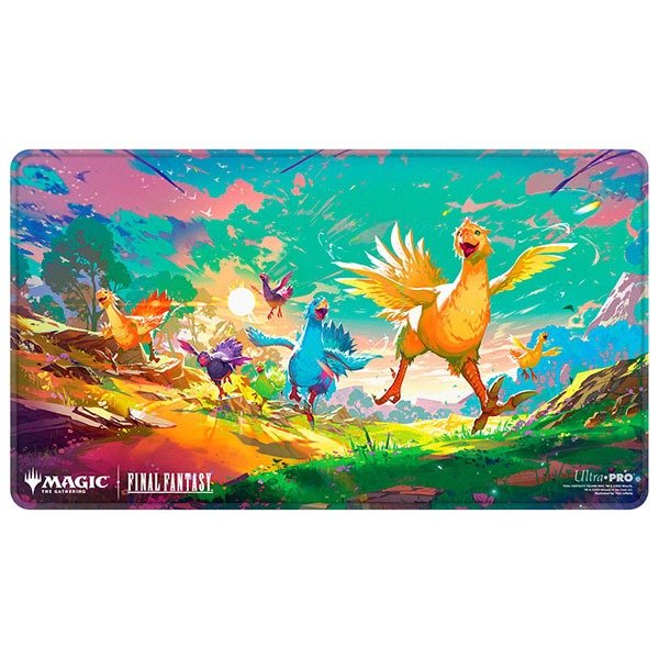 Holofoil Playmat: Magic The Gathering Final Fantasy - Chocobo Bundle Key Art - Gootzy Gaming