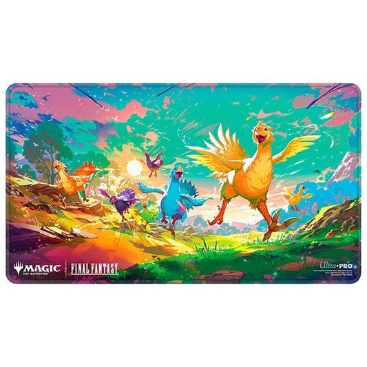Holofoil Playmat: Magic The Gathering Final Fantasy - Chocobo Bundle Key Art - Gootzy Gaming