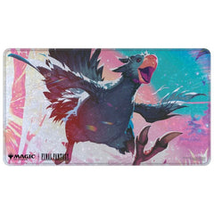 Holofoil Playmat: Magic The Gathering Final Fantasy - Traveling Chocobo (Black) - Gootzy Gaming