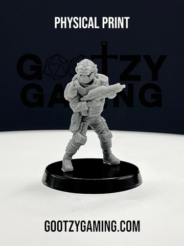 Hunter Securities: Assault Trooper 2 - Arsenal Official Miniature - Skull Forge Studios - Gootzy Gaming