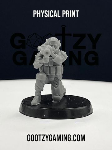 Hunter Securities: Engineer / Heavy Weapons 1 - Arsenal Official Miniature - Skull Forge Studios - Gootzy Gaming