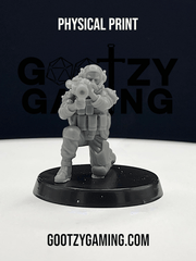 Hunter Securities: Engineer / Heavy Weapons 1 - Arsenal Official Miniature - Skull Forge Studios - Gootzy Gaming