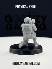 Hunter Securities: Engineer / Heavy Weapons 1 - Arsenal Official Miniature - Skull Forge Studios - Gootzy Gaming