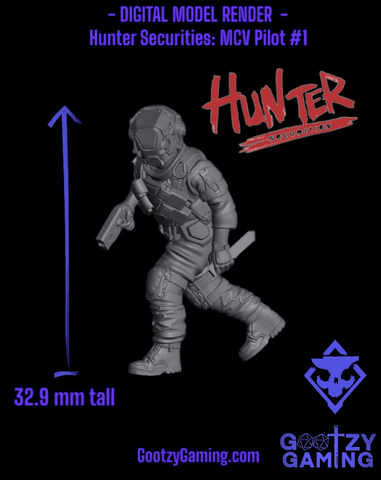 Hunter Securities: Fireteam 1 - 7 Miniature Bundle - Arsenal Official Miniature - Skull Forge Studios - Gootzy Gaming