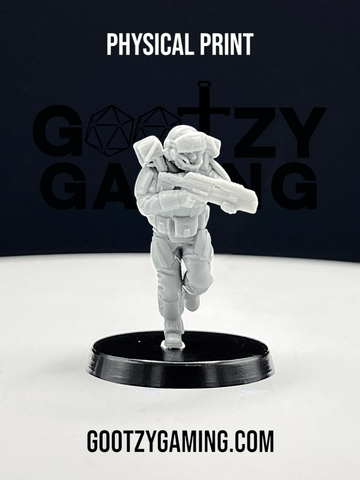 Hunter Securities: Fireteam Beta Assault Trooper 1 - Arsenal Official Miniature - SkullForge Studios - Gootzy Gaming