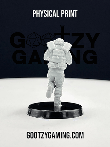 Hunter Securities: Fireteam Beta Assault Trooper 1 - Arsenal Official Miniature - SkullForge Studios - Gootzy Gaming