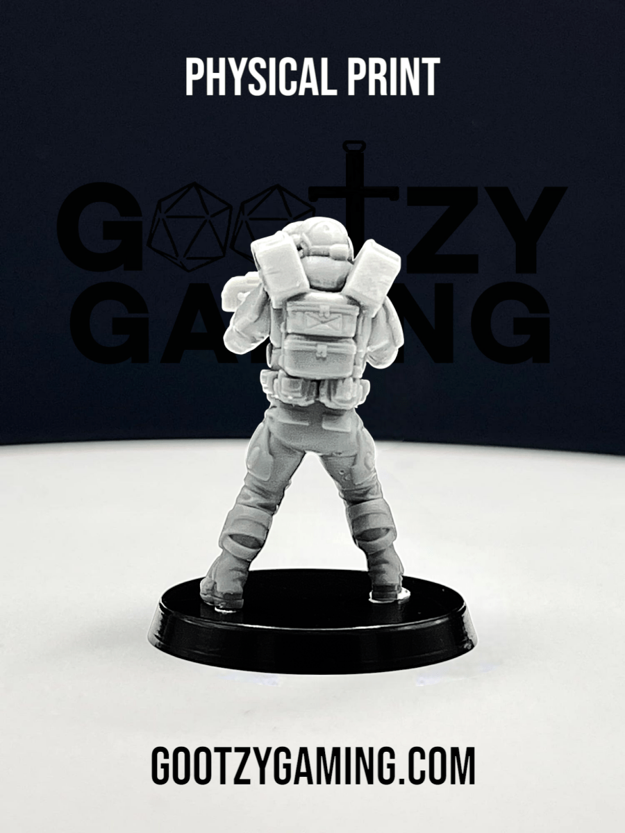 Hunter Securities: Fireteam Beta Assault Trooper 2 - Arsenal Official Miniature - SkullForge Studios - Gootzy Gaming
