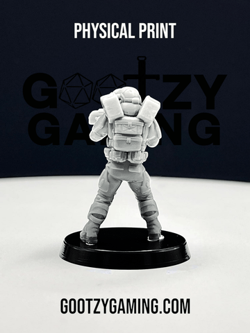 Hunter Securities: Fireteam Beta Assault Trooper 2 - Arsenal Official Miniature - SkullForge Studios - Gootzy Gaming