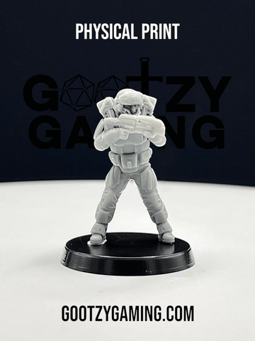 Hunter Securities: Fireteam Beta Assault Trooper 2 - Arsenal Official Miniature - SkullForge Studios - Gootzy Gaming