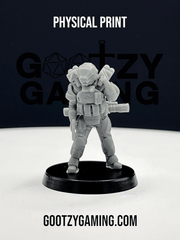 Hunter Securities: Fireteam Beta Heavy Weapons 1 - Arsenal Official Miniature - Skull Forge Studios - Gootzy Gaming