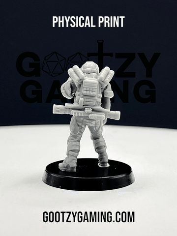 Hunter Securities: Fireteam Beta Heavy Weapons 1 - Arsenal Official Miniature - Skull Forge Studios - Gootzy Gaming