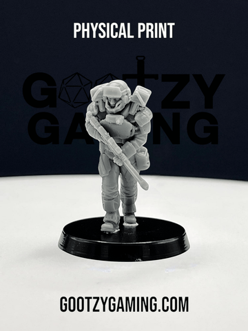 Hunter Securities: Fireteam Beta Sniper 1 - Arsenal Official Miniature - SkullForge Studios - Gootzy Gaming