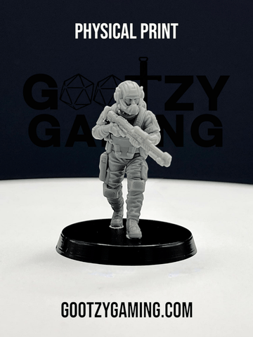 Hunter Securities: Marksman / Sniper 1 - Arsenal Official Miniature - Skull Forge Studios - Gootzy Gaming