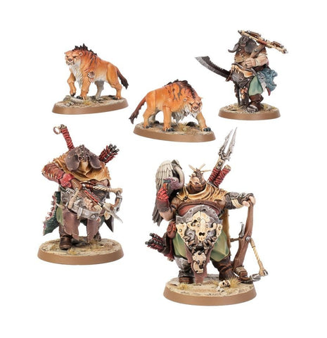 Hunters with Sabrefangs - Ogor Mawtribes- Warhammer Age of Sigmar (5 Miniatures) - Gootzy Gaming
