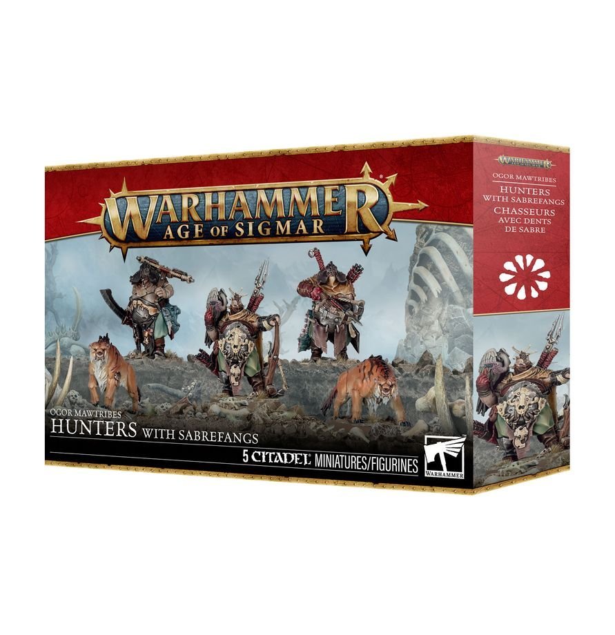 Hunters with Sabrefangs - Ogor Mawtribes- Warhammer Age of Sigmar (5 Miniatures) - Gootzy Gaming
