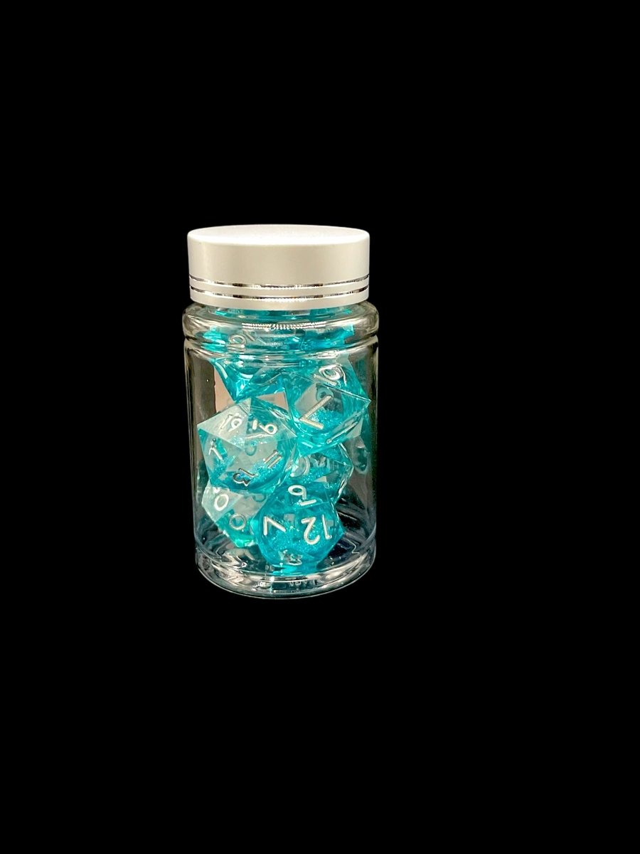Ice Magic - Liquid Core 7 Dice Set - D&D Dice - Gootzy Gaming