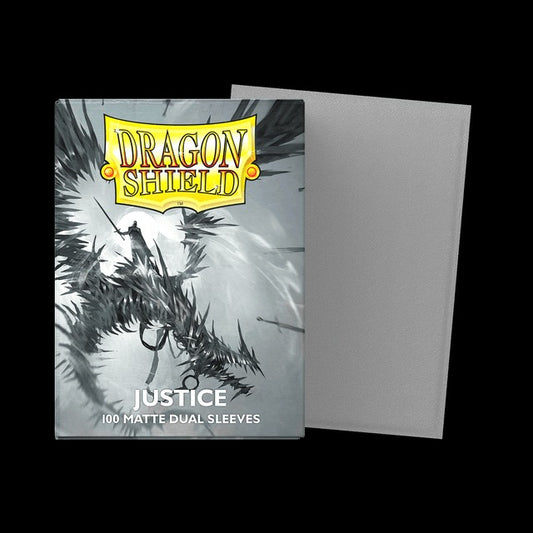 Dragon Shield Dual Matte Card Sleeves - Justice (Grey)