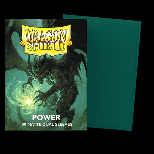 Dragon Shield Dual Matte Card Sleeves - Power (Jade)