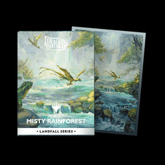 Dragon Shield Dual Matte Art Card Sleeves - MTG Landfall Series- Misty Rainforest